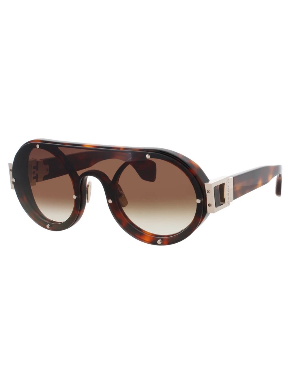 New Bugatti 47-Car Tortoiseshell Round Sunglasses - Brown Lenses Authentic